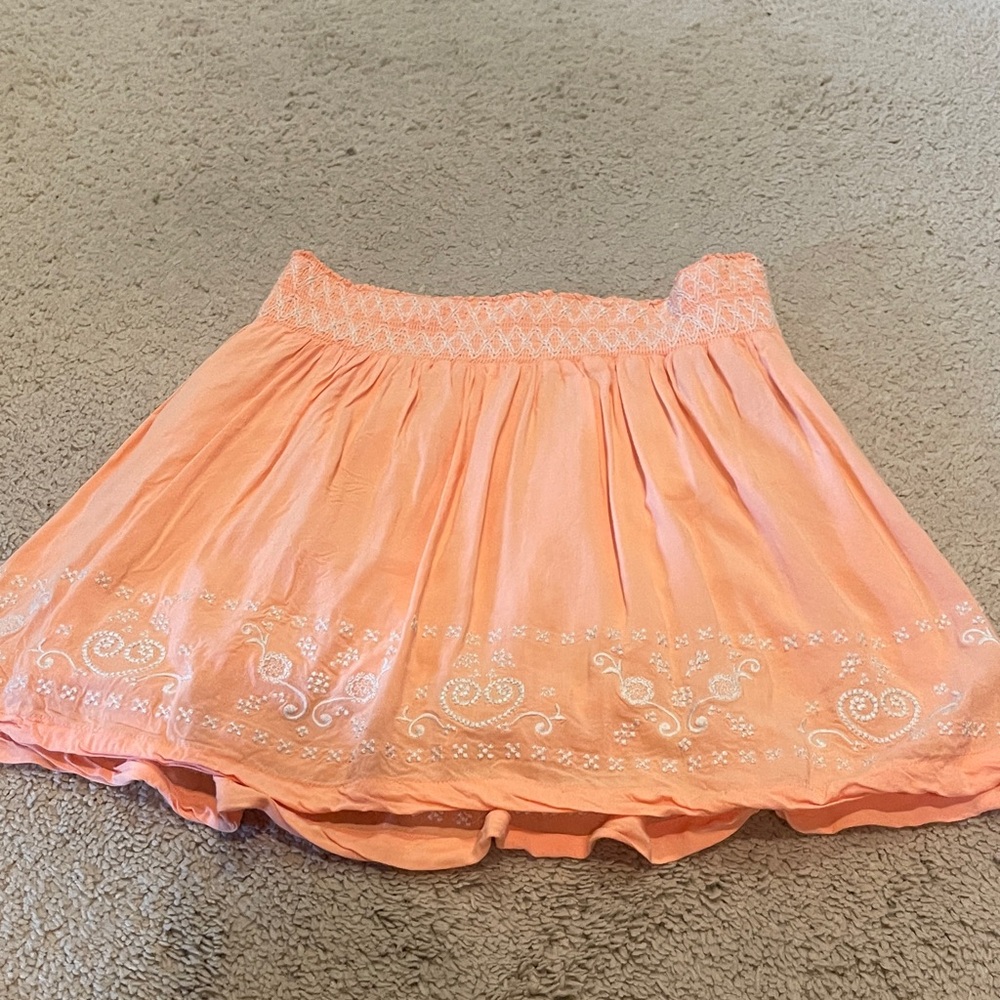 Guess Coral Embroidered Skater Skirt